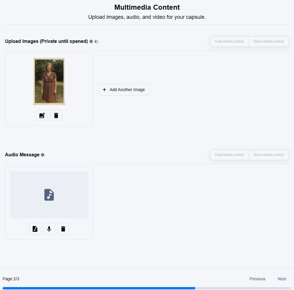 Upload media