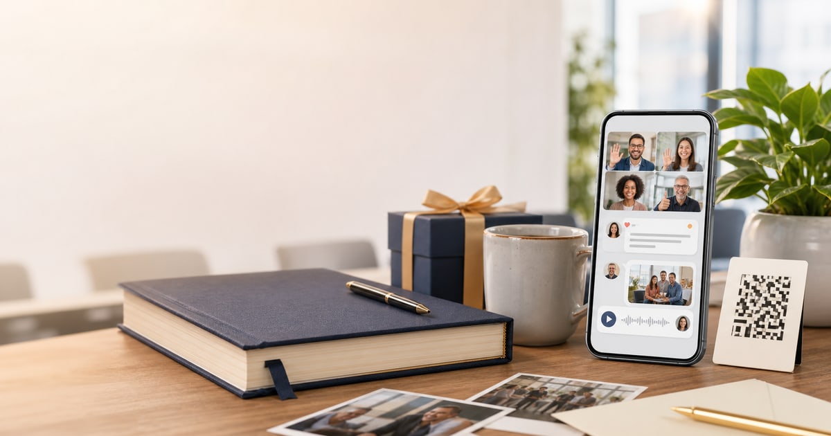Retirement Memory Capsule: Online Coworker Memory Book | Reanimation Lab